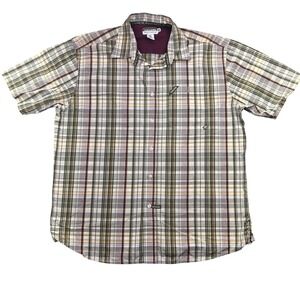 Ecko‎ Unltd Plaid Button Up Short Sleeve Casual Shirt XL Outdoor Boho Grunge